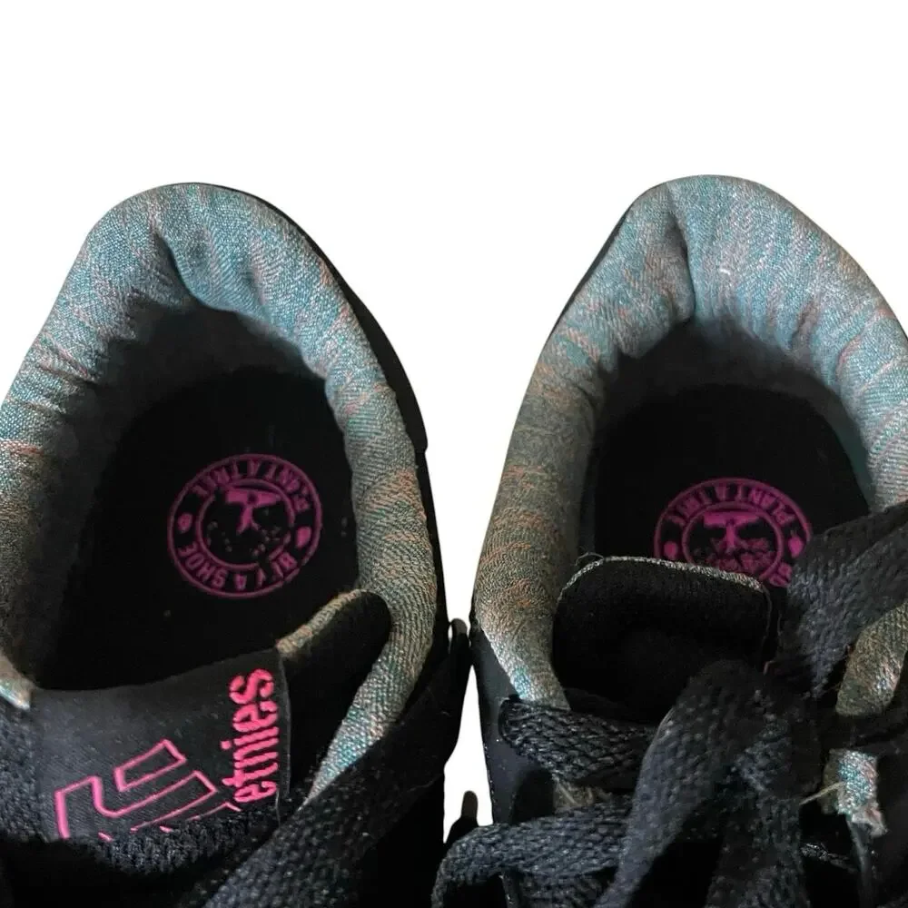 Etnies Fader LS Women Black Pink Skate Shoes Sneaker Size 9.5 Y2K Chunky